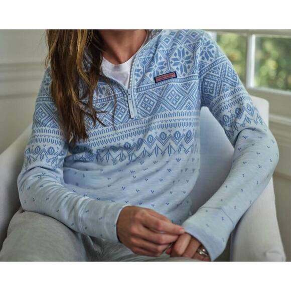 VINEYARD VINES Tops - NEW VINEYARD VINES dreamcloth fair isle relaxed shep shirt in fair isle coastlin